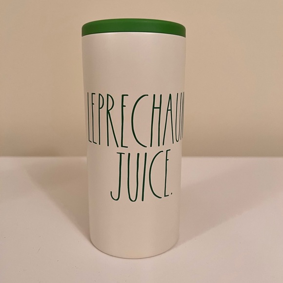 Rae Dunn Other - Rae Dunn Leprechaun Juice Stainless Steel Slim Can Cooler
